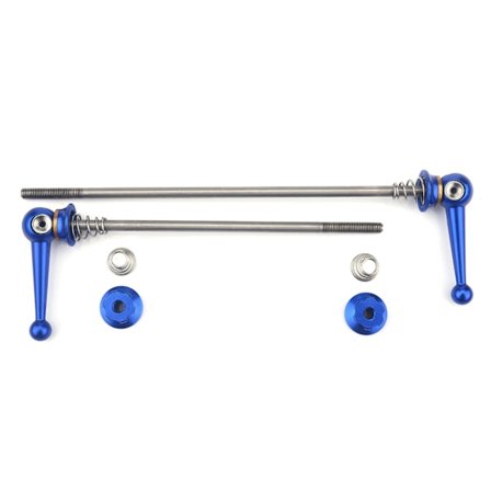 2 st Ultralätt Snabbkoppling Spett i Titanlegering Cykel Ersättning Reparationsdelar (Blå)