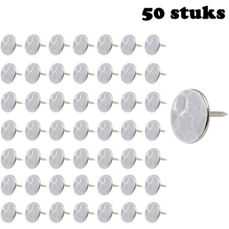 Heijastavat merkkineulat, 50 kappaleen pakkaus, halkaisija 1 cm, heijastavat reittimerkit, heijastavat neulat polkujen merkitsemiseen, merkkineulat 