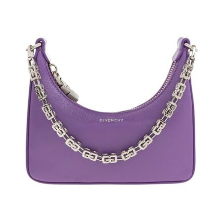 Givenchy, Moon Cutout Mini hobo bag Paars, Dames, Maat:ONE Size,leer,print