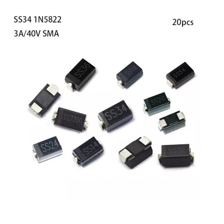 5/10/20/50PCS Likriktardioddelar elektrisk axial 5 5