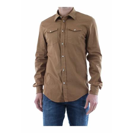 Dondup Shirt , Bruin , Heren , Maat: S