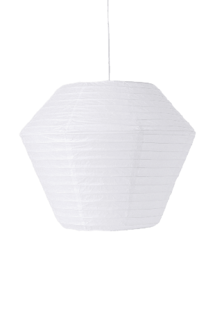 Åhléns Home Lampskärm i rispapper IGGY 42x35 cm Belysning Vit ONESIZE