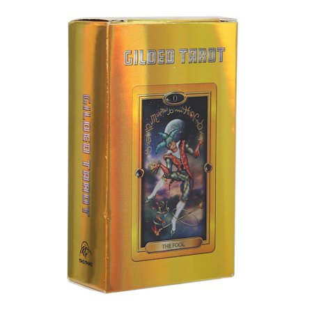 Guld Tarot Kort Dæk Engelsk Sprog Familie Interaktivt Brætspil Tarot Kort