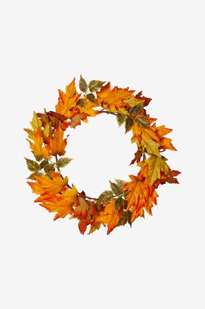 Star Trading - Krans Autumn 45 cm - Orange - Kunstige planter & blomster - Fra Homeroom