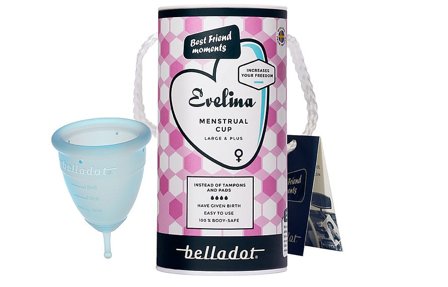 Belladot Evelina Menstrual Cup Large & Plus, Medicin & Pleje, Bind & Indlæg, Menstruationskopper