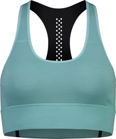 Mons Royale Women's Stratos Merino Shirt Sports Bra Women undergarment Blue M