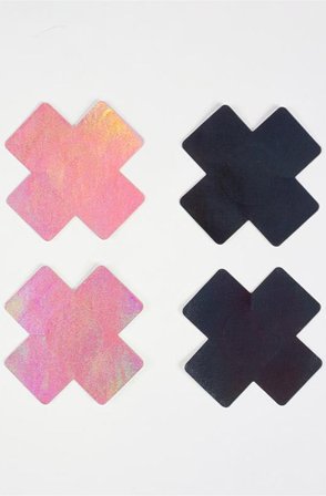 Kjøp Nipple Covers Cross Shapped Holografic - Nipple covers | God pris