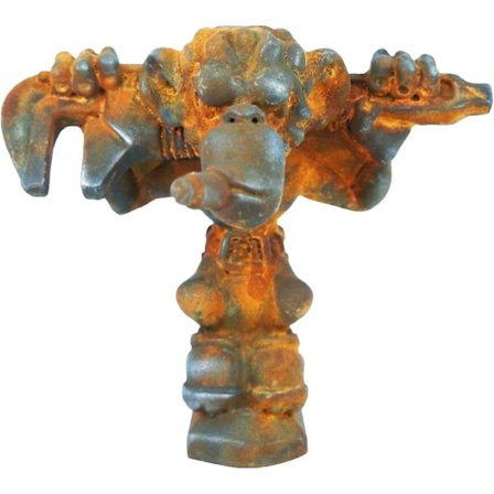 Rod Rottemekanikken Rat Rod Hot Rod Panserpynt, Bilfrontdeksel Harpiks Ornament, Rotte Mekanisk Ornament (D-8D)