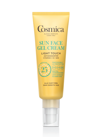 Cosmica Sun Face Gel Cream SPF25 u/p, 50 ml