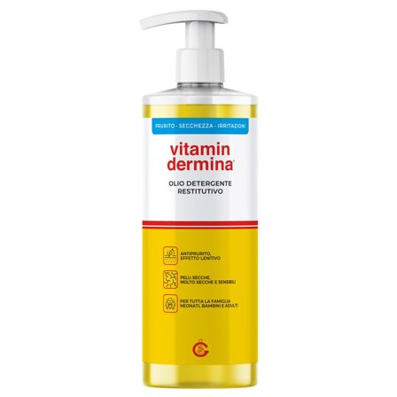 VITAMINDERMINA Olio Detergente Restitutivo 750ml - Bagno e Doccia