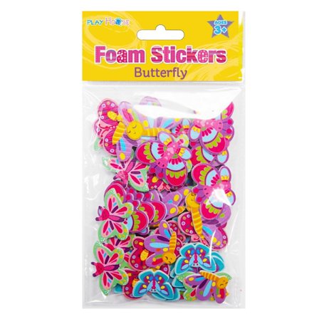 Klistermärke Pyssel Stickers FoamStickers Butterfly Fjärilar
