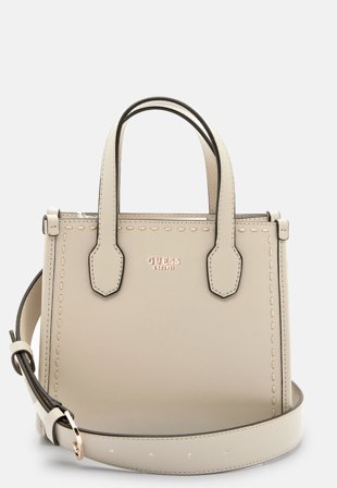 Guess Silvana 2 Compartment Mini Tote TAU Taupe Klær