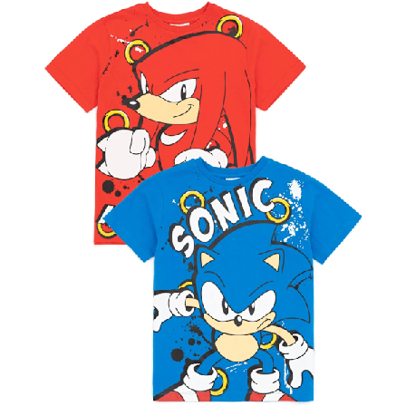Sonic The Hedgehog Barn/Barn Karakter T-Shirt (2-pack)