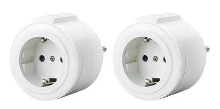 Gelia 4055407421 Mottagare 2-pack, Strömbrytare & vägguttag