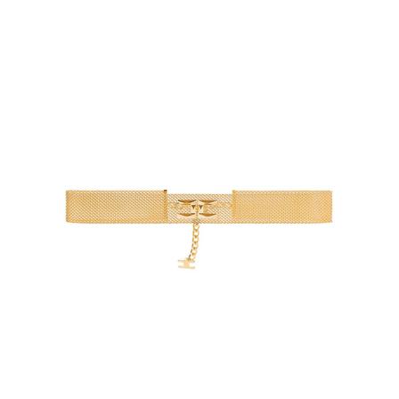 Elisabetta Franchi Accessories , Geel , Dames , Maat: S Riemen