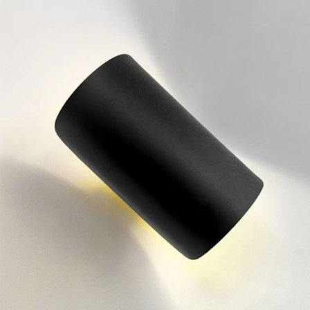 Vegglampe Nattbordslampe SVART VARM HVIT VARM HVIT