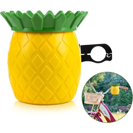 Cykel Ananas Drikkeholder, Sød Cykel Kaffe Kopholder med Metal Klemme, Vandflaskeholdere til Strand Cruiser Styr Tilbehør