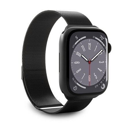 Puro Milanese rostfritt stål Apple Klockarmband 38/40/41mm - Svart