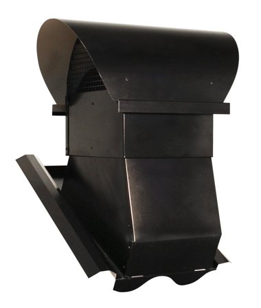 ABC Vent ABC-VHS Hætte 125-160 mm, justerbar Sort, Ventilation