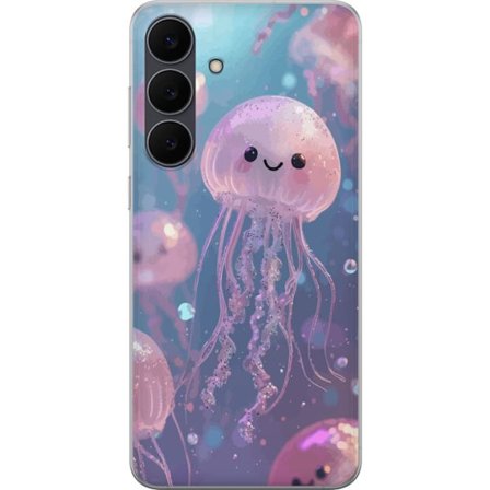 Yhteensopiva Puhelinkuori Samsung Galaxy S25 FE Maaginen kimalteleva meduusa pastelliväreissä
