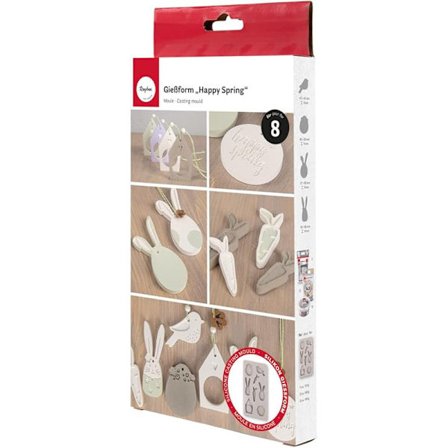 Silicone mold "Happy Spring" with 8 different motifs