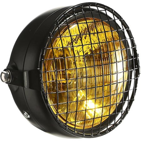 moottoripyörän ajovalo Hi/Lo 6 1/2" universal musta universal integroidut ajovalot Grill Bobber Chopper Custom ect