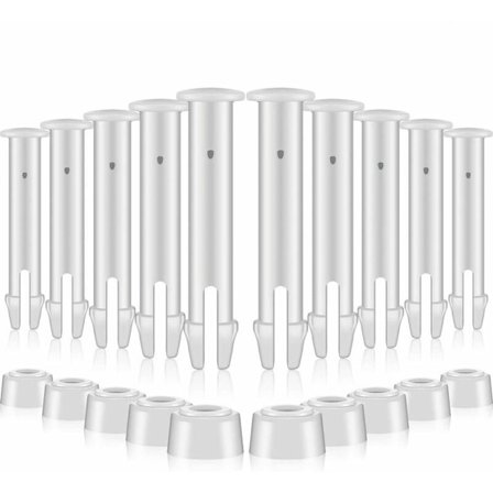 12 plastpooltätningspinnar för Intex poolskarvpluggar med tätningar Intex poolram reservdelar (5,5 cm), Gu.B/Bon