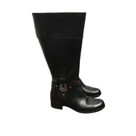 Fendi Vintage, Pre-owned Leather boots Zwart, Dames, Maat:L