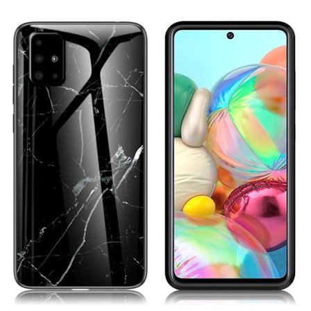 Fantasy Marble Samsung Galaxy A71 kuoret - Musta