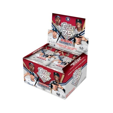 Topps - Svart Trading Cards - Baseball Series 1 2026 Jumbo Box - 10 Packs (400 Cards) @ Hatstore