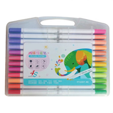 Akvarellkonst Akryl Markers Kit Colorfast High Color Painting Tool för att måla skissar