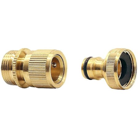 Puutarhaletkun pikaliitin Massiivinen messinkinen pikaliitin Puutarhaletkun liitin Vesi