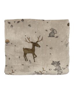 Fleecepläd Stampe 130x150 cm Linne - Redlunds