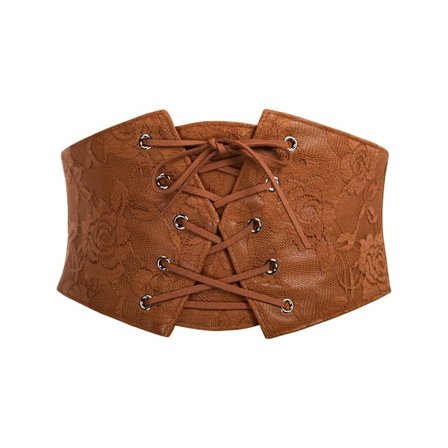 Naisten joustava korsetti vyö verkko ohut vyö seksikäs vyö