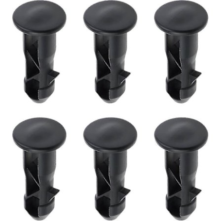 Sarana-pulttiparit Saranatapit roskakorin kansille sopivat 240/120/100/60 litran ulkokäyttöön tarkoitettuihin jäteastioihin, 65 mm x 18 mm, musta 