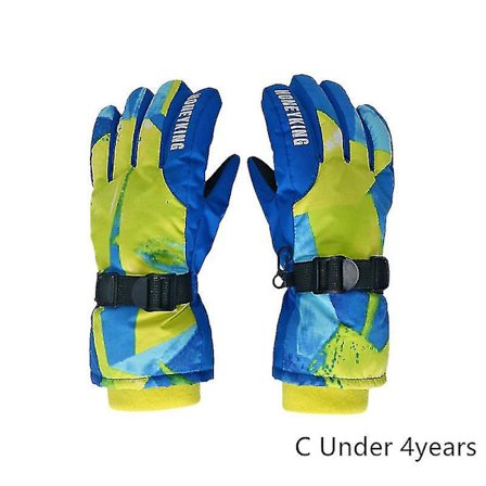 Vinter Skihandsker til Børn 4-12 År Vandtætte Varme Handsker Drenge Vindtætte Snowboard Handsker til Udendørs Ski Cykling