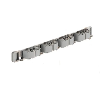 Vægmonteret kostestativ sølv 50cm kompatibelt med moppe og kost organizer, 4 klemmer 5 kroge, space aluminium x ABS