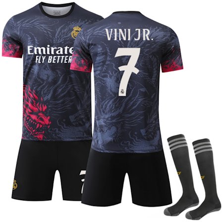 2025 Real Madrid Spesialutgave Fotballdrakt for Barn Vinicius Nr. 7 VINI JR