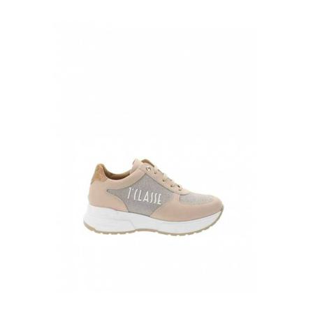 Alviero Martini 1a Classe Sneakers Donna in Similpelle e Tessuto , Beige , Dames , Maat: 39 EU