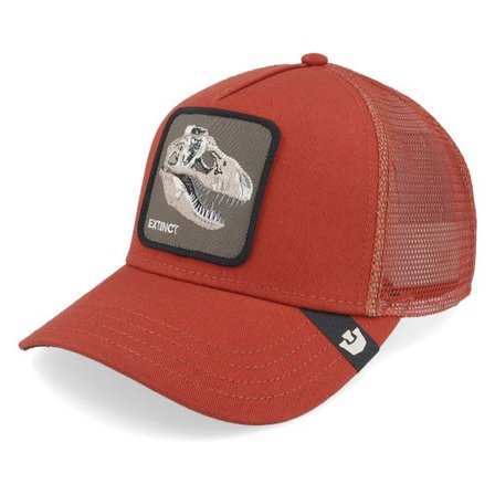 Goorin - Svart trucker Keps - The Extinct Skull Grit Solar A-Frame Trucker @ Hatstore
