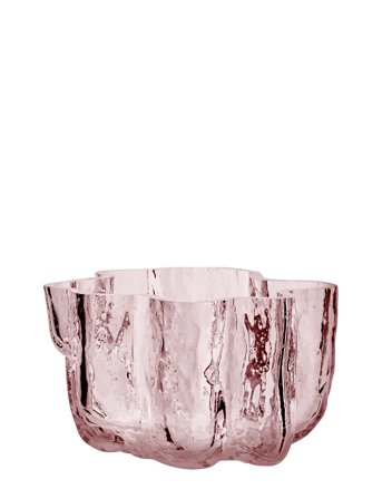 Crackle Ljuslykta 58Mm Pink Kosta Boda