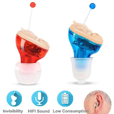 Mini digital hörapparat In-ear Osynlig ljudförstärkare Röstljud Seniorer