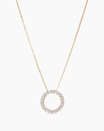 Diamanthalsband Ophelia Grande 18K Roséguld 1.15 Carat Naturliga Diamanter