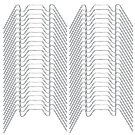 50 st växthusglasklämmor, växthus W-klämmor i rostfritt stål, växthusklämmor i rostfritt stål, växthusglasklämmor