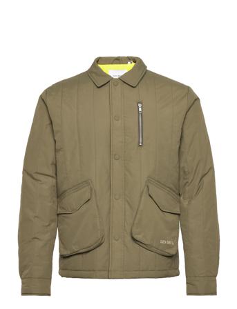 Niles Ripstop Jacket Quiltet Jakke Grøn Les Deux