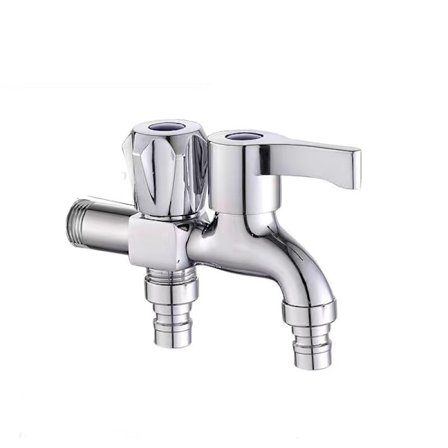 Mässing Body Dubbelt utlopp Tvättmaskin kran