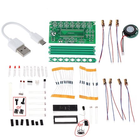 51 SCM Harpa Elektronisk Orgel Piano Musiklådan Pusselteknologi DIY Kit