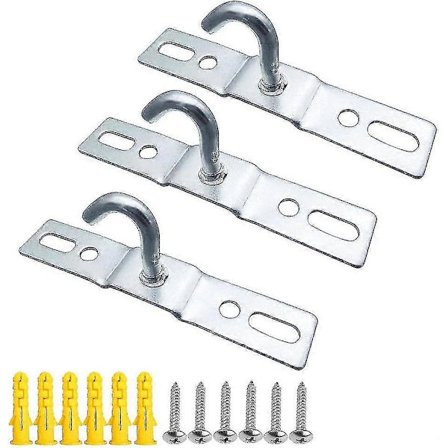 6 Stk. Tak Krok 95mm Taklampe Baseplate Tak Lysekrone Krok Skruefeste Kraftig Galvanisert Jern For Europeisk Lampe Takvifter Flow