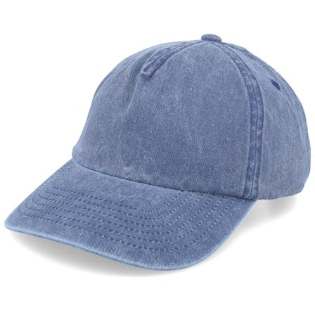Beechfield - Sininen unconstructed Lippis - Vintage Washed Blue A-Frame Dad Cap @ Hatstore