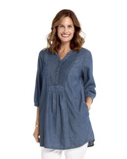 Jeanstunika Erica Blå - 46/48 - Åshild